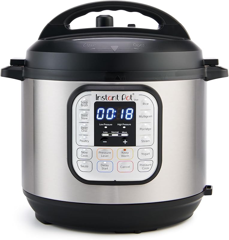 Instant Pot Duo 7-in-1 Electric Pressure Cooker, 6 Quart