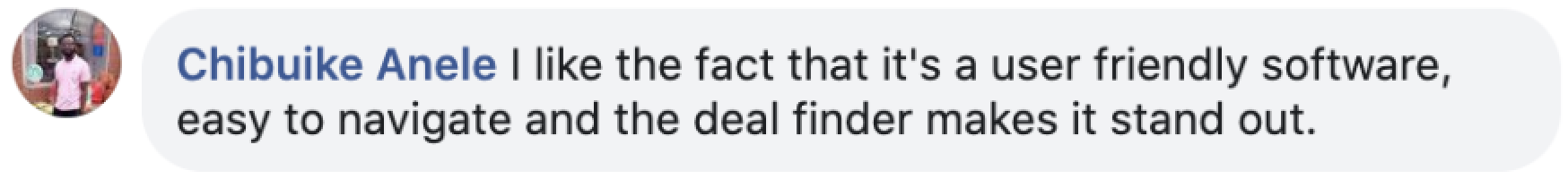 User feedback